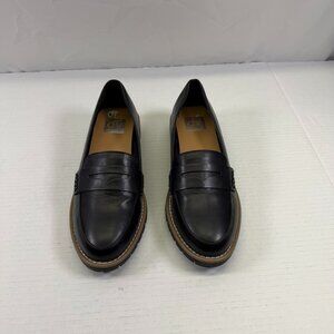 Dolce Vita Crisp Classic Penny Loafer / Lug Sole, Block Heel Black Size 8 New